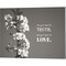 Use Your Mind For Truth - Flowers on Branch Grayscale by Color Me Happy 20" x 16" Canvas Wall Art